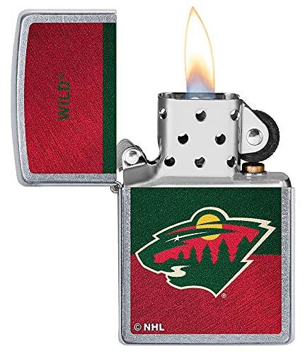 NHL Minnesota Wild Windproof Pocket Lighter - Chrome Finish