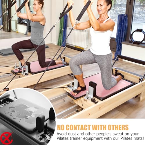 Pink Suede Pilates Reformer Mat - Non-Slip, Quick-Drying, Lightweight
