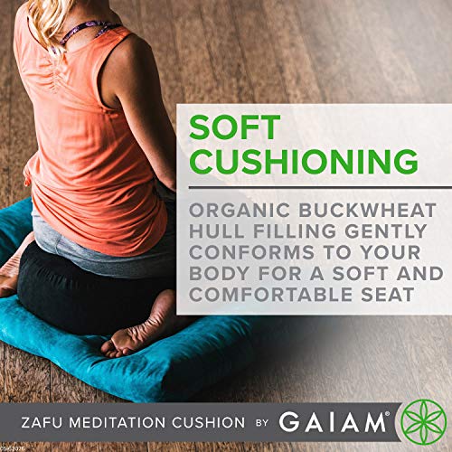 Ergonomic Buckwheat Zafu Meditation Cushion - Purple