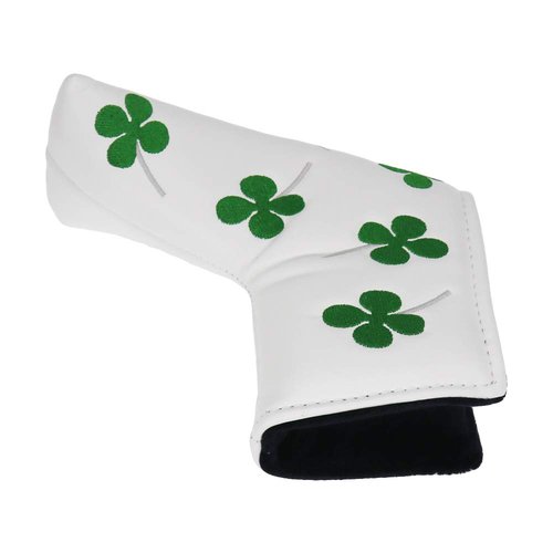 HISTAR Golf Putter Head Cover Headcover Shamrock Embroidered Blade Fit All Brands ﻿