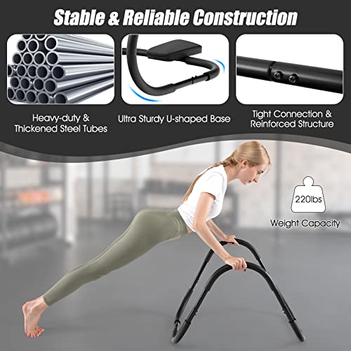 Ab Cruncher Abdominal Trainer with Padded Headrest - Black
