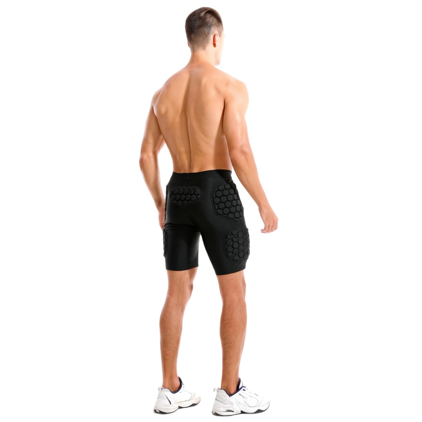 STONEKISS Padded Goalie Shorts, Sports Protective Gear for Basketball, Football, Baseball, Skate, Snowboard, Ski XL