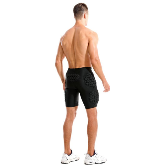 STONEKISS Padded Goalie Shorts, Sports Protective Gear for Basketball, Football, Baseball, Skate, Snowboard, Ski XL