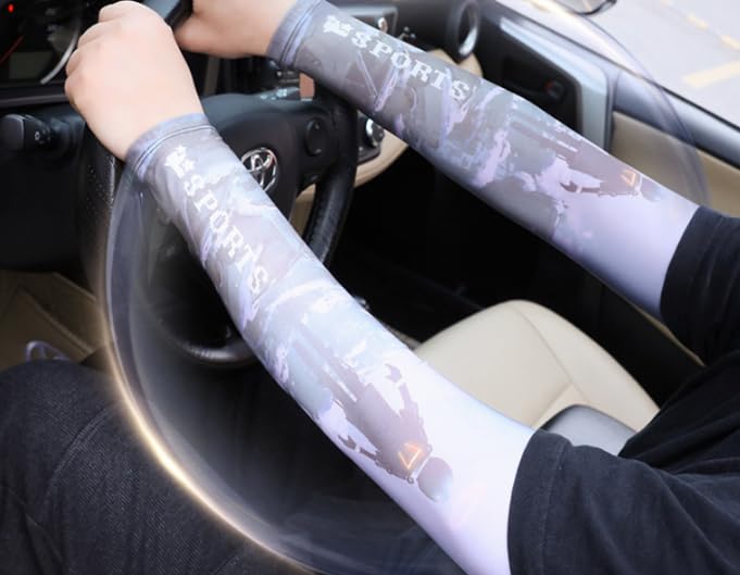 UV Sun Protection Compression Arm Sleeves - Starry Sky
