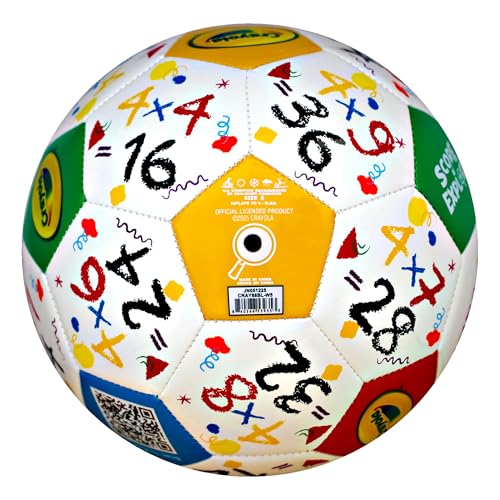 Size 5 Crayola Soccer Ball - Fun Multiplication Design for Kids