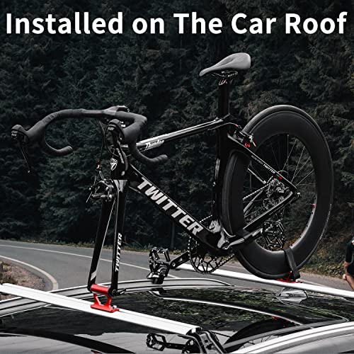 Upgraded Bike Fork Mount with Quick Release & 4 Adapters - Black