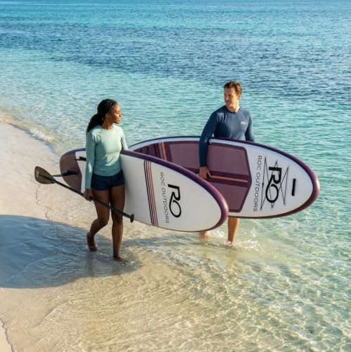 Inflatable Stand Up Paddle Board 10' 6" - Wide Stable Design, Non-Slip Deck - Vesper