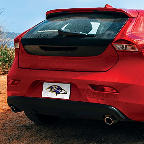 NFL Laser Tag License Plate - Baltimore Ravens / Silver