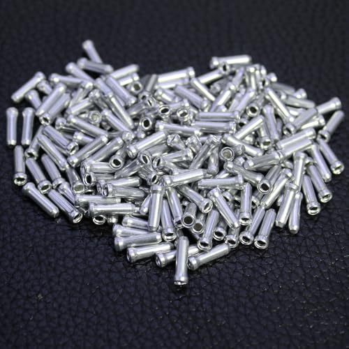 200PCS Alloy Bike Cable End Caps - Crimps for Road & Mountain Bicycles