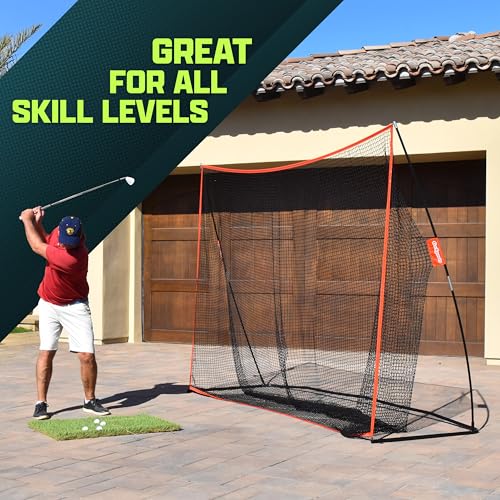 10'x7' Golf Practice Hitting Net - Portable Indoor/Outdoor Use