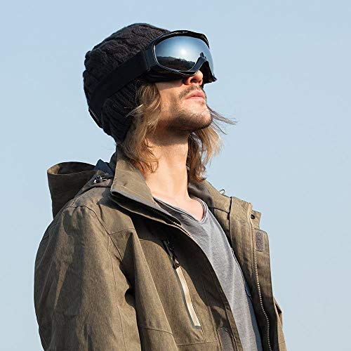 OTG Ski Goggles - Anti-Fog, UV400 Protection, Helmet Compatible, 5.30 x 1.65 inches