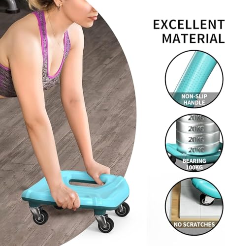 Multifunctional Ab Roller Wheel with Knee Pads - Blue