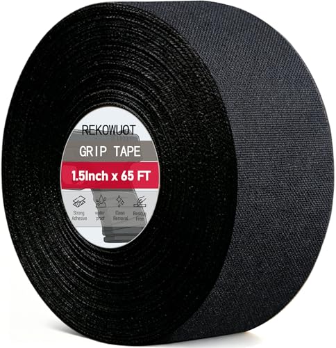 1.5 Inch x 65 FT Tactical Grip Tape - Non-Slip Adhesive Wrap for Guns, Hockey, Tools