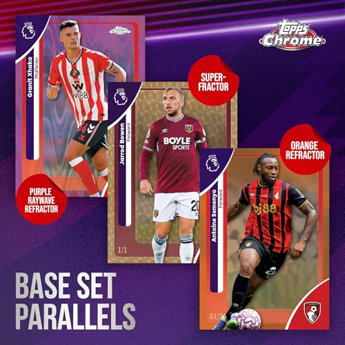 2026 Topps Chrome Premier League Soccer Value Box - 28 Cards