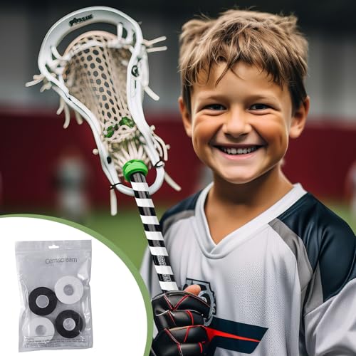 Gemscream 30ft Lacrosse Stick Tape Pack - Black & White, 1/2 & 1 Inch, 12 Rolls