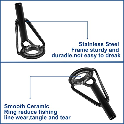 Fishing Rod Tip Repair Kit - 16 Pieces Multi Size