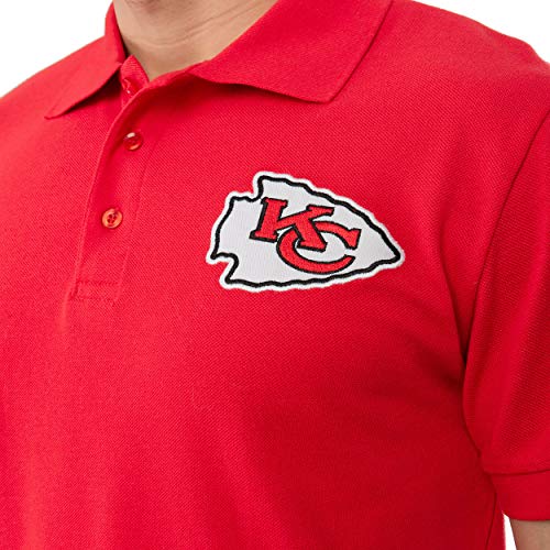 Men's Casual Team Logo Short Sleeve Polo Shirt