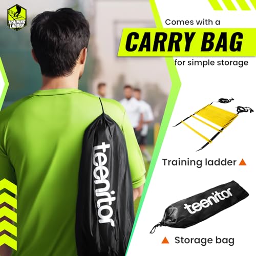 Agility Ladder for Speed Training - 13 Rungs, 23 Feet, Carry Bag