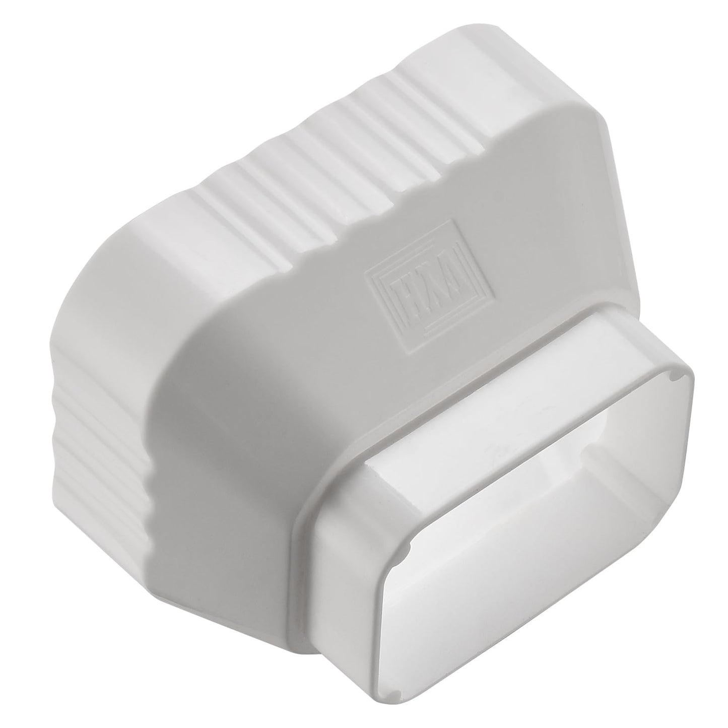 VYH 3x4 to 2x3 Gutter Downspout, Downspout to Downspout Adapter (White 4 Pack)