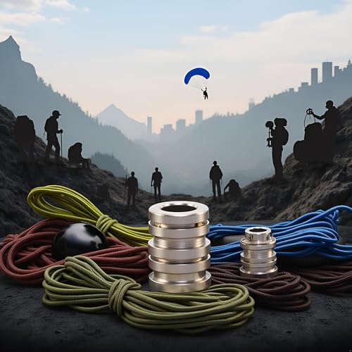 Titanium Parachute Cord Beads Set for Lanyards & EDC - Silver