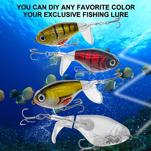 Ghanneey 10Pcs Unpainted Fishing Lure Blanks 0.53oz/15g DIY Swimbaits Crankbaits Kit