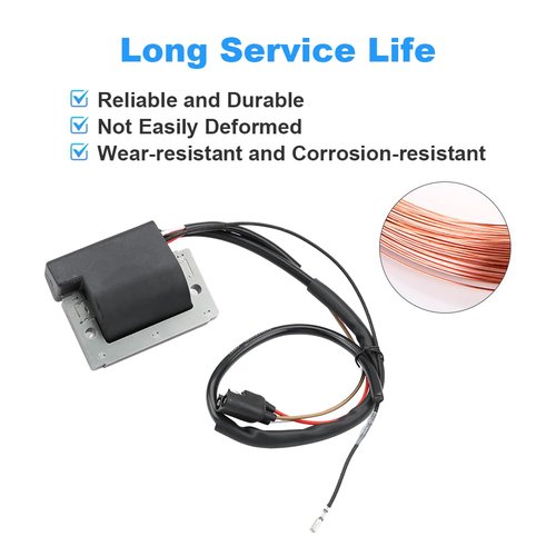 JDMON Ignition Coil Compatible with Club Car DS Golf Cart 341cc 1984 1985 1986 1987 1988 1989 Replacement for 1012520 11095