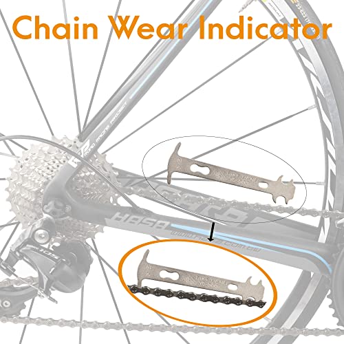 Bike Chain Checker Tool - 7 to 12 Speed Chain Wear Indicator