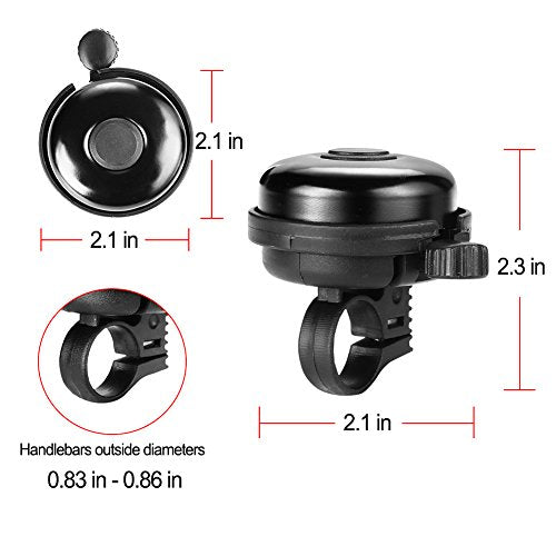 Aluminum Bicycle Bell - Loud Crisp Sound for Safety