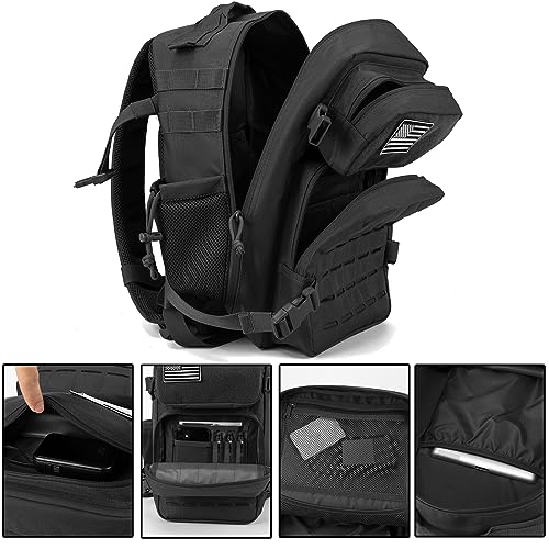 25L Military Tactical Backpack with Molle System and Bottle Holder