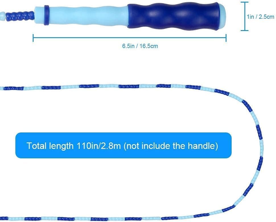 Zocy Jump Rope - Tangle-Free Fitness Equipment with Soft Beaded Segments | Adjustable for Kids & Adults