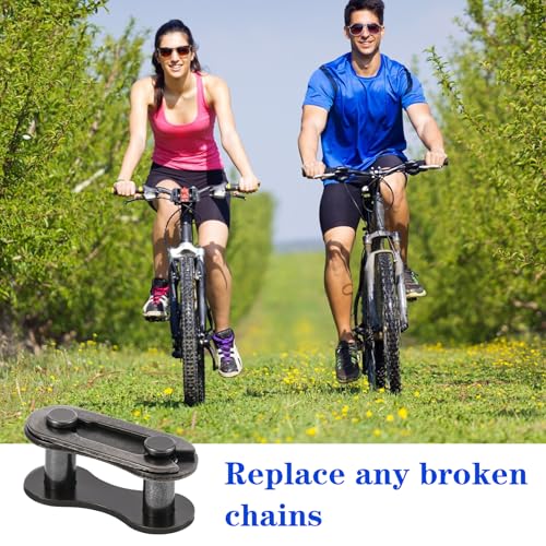 10 PCS Single Speed Bicycle Chain Links - Durable Steel Connectors