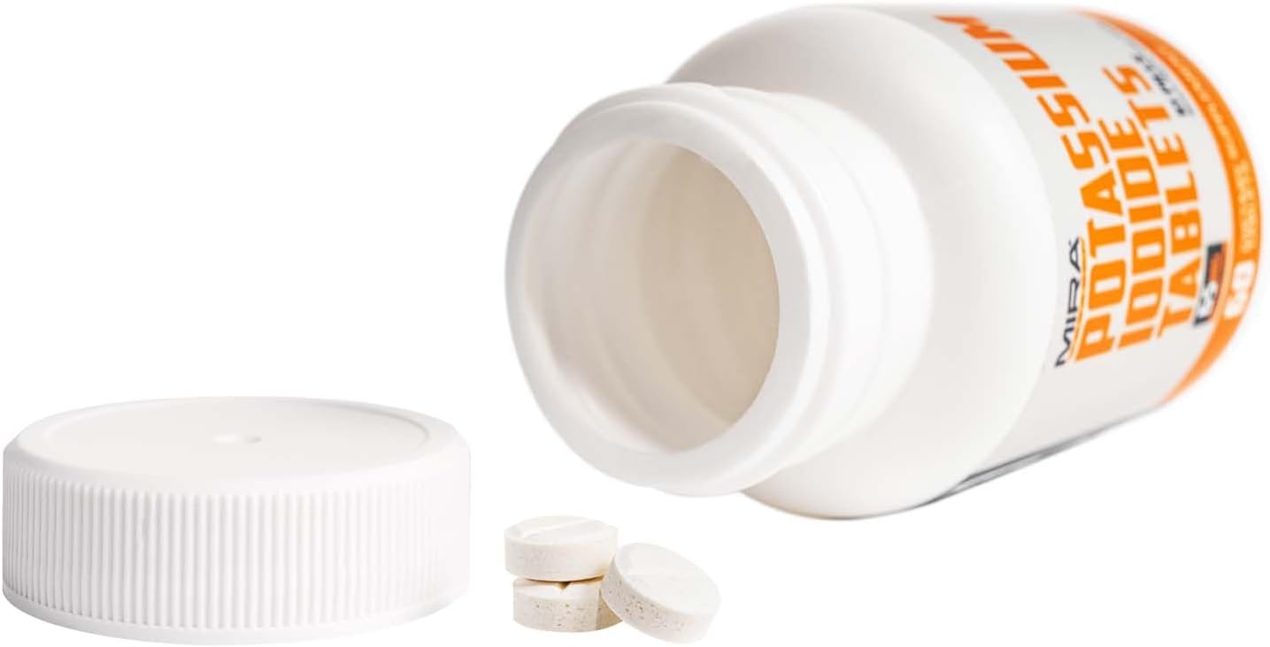 Potassium Iodide Tablets - 60 Count Emergency Radiation Protection Pills for Safety