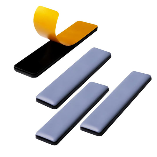 Furniture Sliders for Carpet and Hardwood Floors Adhesive Furniture Glides Sliders，Self-Stick (Teflon) Furniture Sliders Pad (8, rectangle25*100mm)