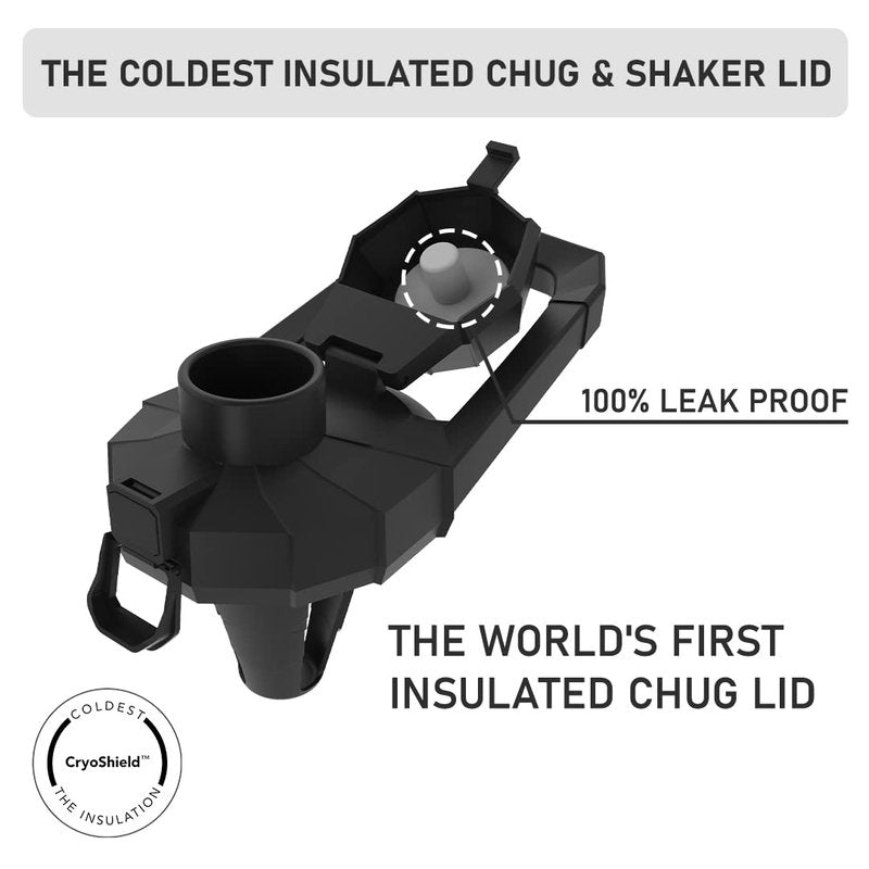 The Coldest Chug Lid and Shaker Lid for Wide Mouth Bottles for Protein Shakes, Healthy Shakes, Gym Lid (Golden Rose, Wide Mouth)