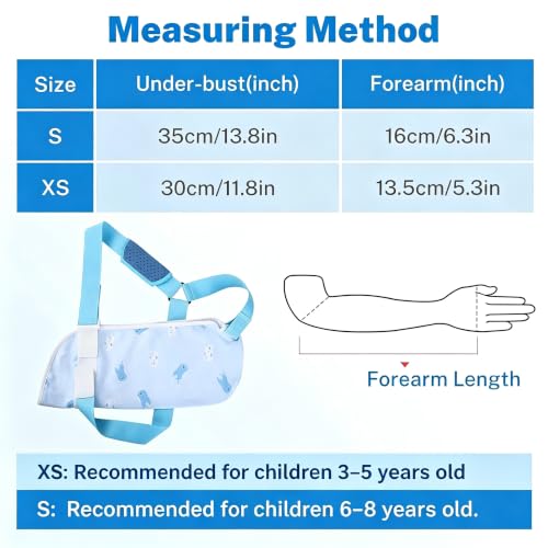 Kids Adjustable Arm Sling X-Small Whale Print for Boys & Girls - Support & Immobilizer