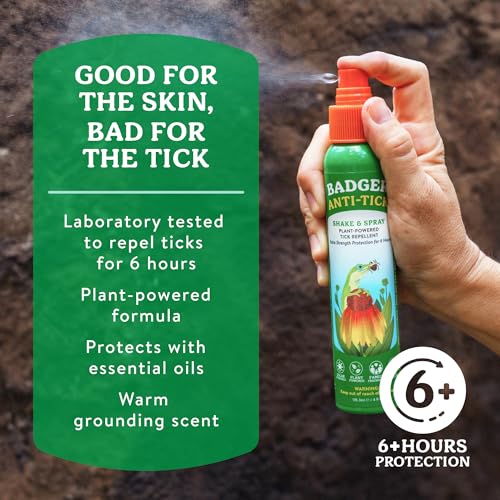 Badger Bug & Tick Spray Combo Pack 4 fl oz x2 | DEET-Free Organic Insect Repellent