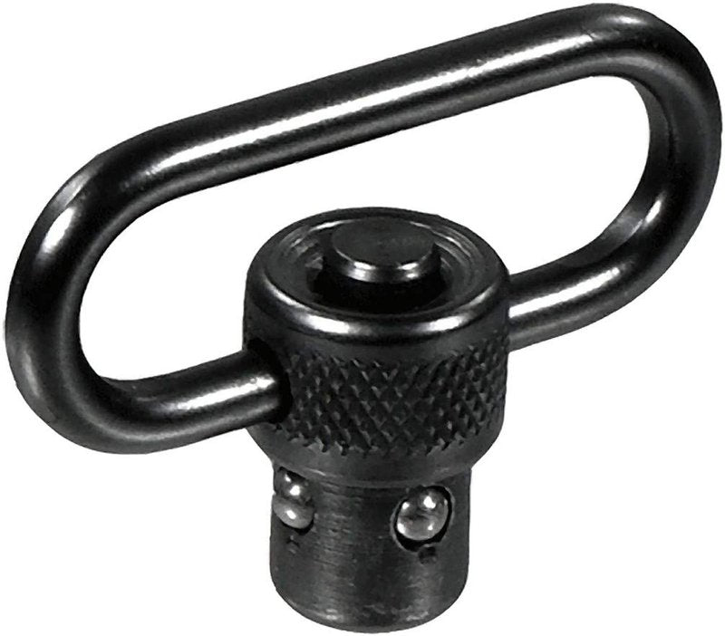 UTG Standard Duty Push Button QD Sling Swivel, 1.25" Loop Black
