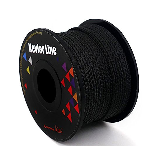 High Strength Black Kevlar Braided Cord - 50Lbs | 100Ft