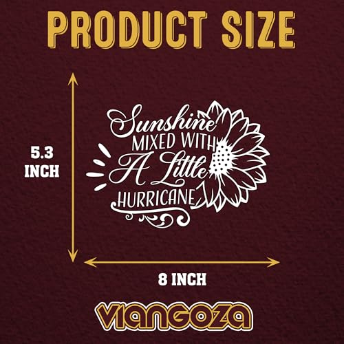 Funny Sunflower Car Decal - Sunshine Mixed 8 Inch Sticker