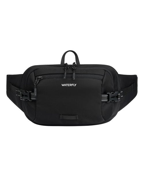 WATERFLY 3L Large Fanny Pack, 180° Opening Hip Pouch with Multi-Pockets, Anti-Theft RFID Blocking Waist Bag for Women Men Traveling Hiking Daily Use