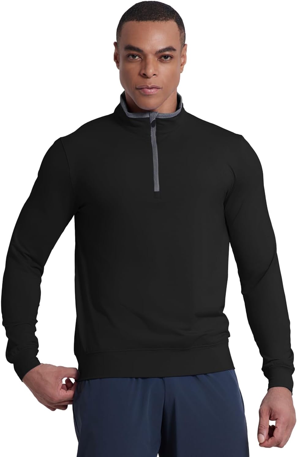 Skiennix Men's Quarter Zip Pullover Fleece Sweatshirt - Lightweight UPF 50+ Golf Top | Long Sleeve