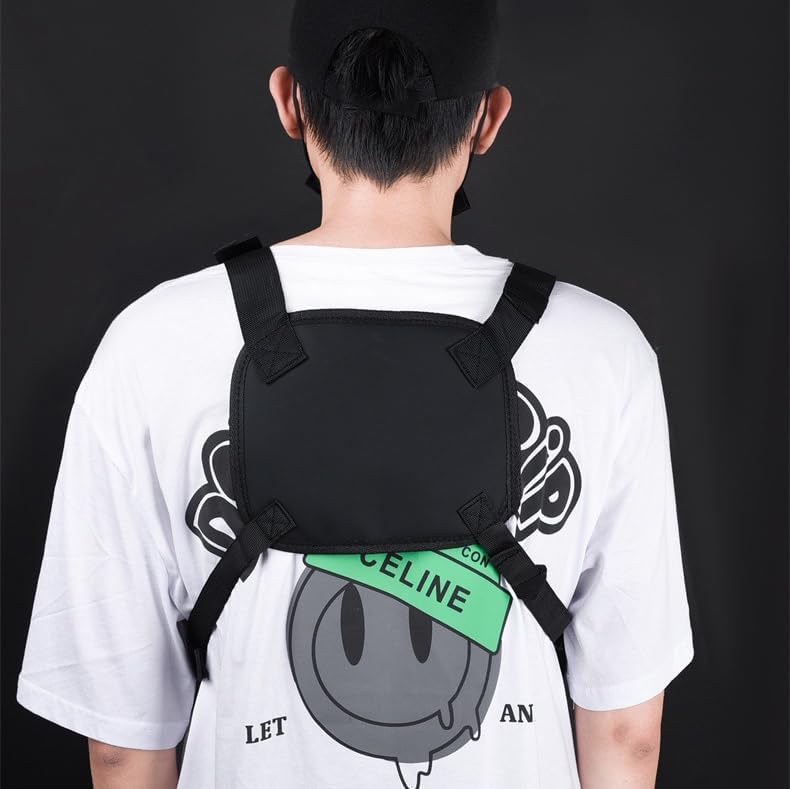 Skiennix Adjustable Nylon Chest Bag - Multi-Functional Sporty Vest for Hiking & Cycling