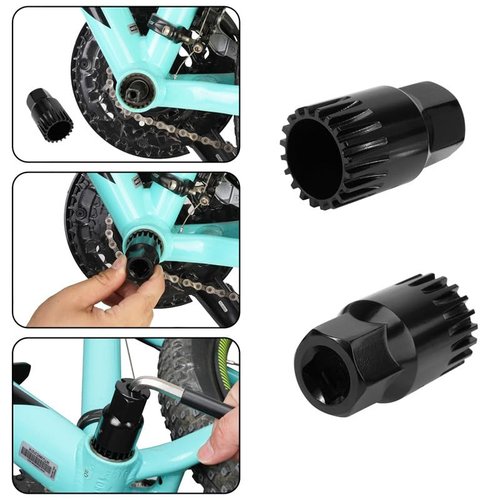 CFIKTE Bicycle Repair Tool Assortment Kit（ 4Pcs）,Bike Pedal Wrench+Bike Crank Extractor + Bike Bottom Bracket Remover + 16mm Spanner Wrench.