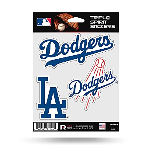 Los Angeles Dodgers Team Spirit Stickers - Set of 3