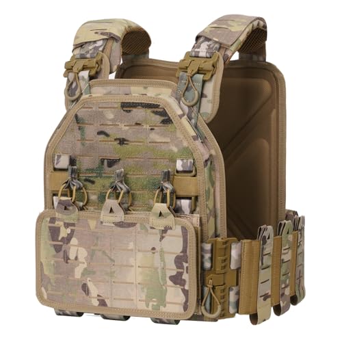 Tactical Molle Vest for Men - Lightweight 1000D Nylon Fabric