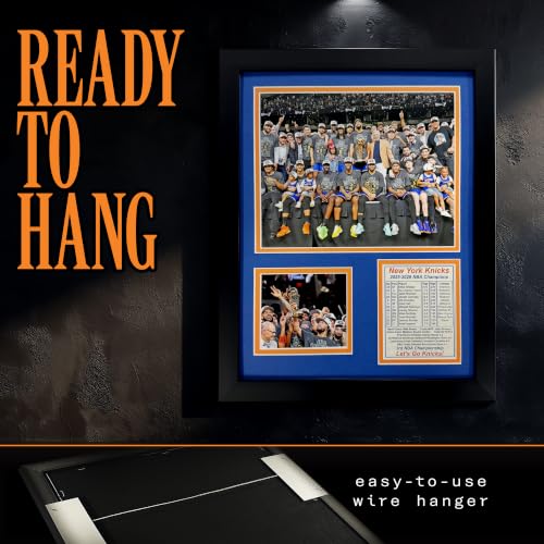 Knicks Basketball 2025-2026 Champions Framed Picture Collage - Podium 12"x15"