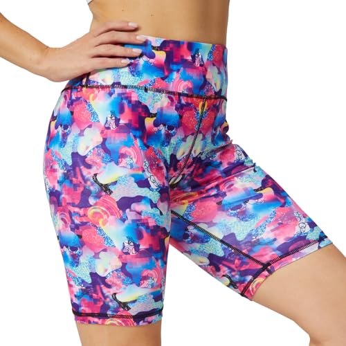 Workout Biker Shorts for Women - Athletic Leggings XX-Large Crazy Collage