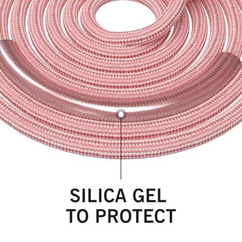 Adjustable Cotton Jump Rope - Weighted Skipping Rope for Fitness - Pink