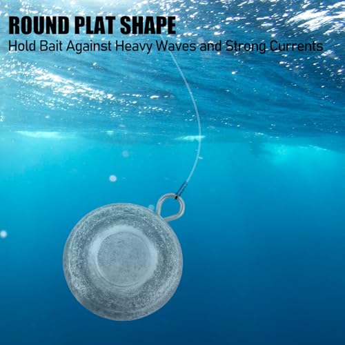 1oz Coin Sinkers Disc Weights for Catfishing - 5 Pack