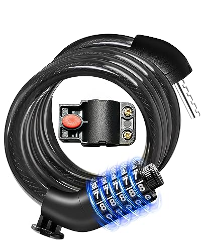 Heavy-Duty Bike & Scooter Cable Lock - 5-Digit Combination
